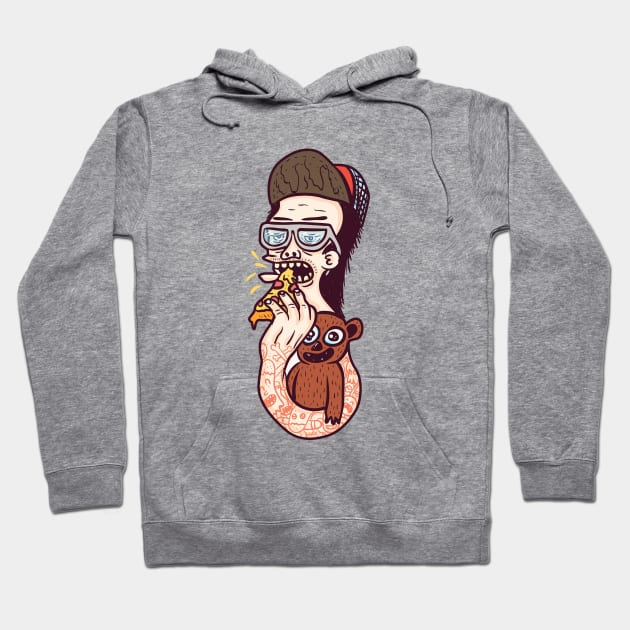 Pizzaman Hoodie by hexmonster